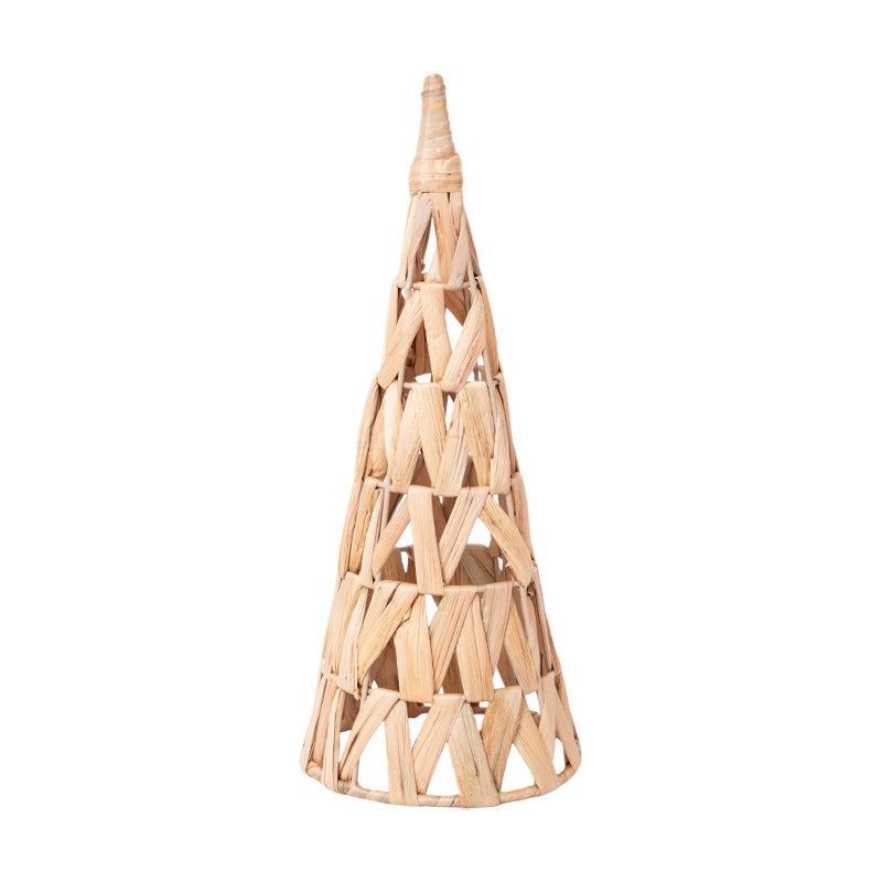 Woven Christmas Tree Stand Cover in Natural Fibres | Rustic Xmas Basket for the Base in Red or Green | Festive Decor