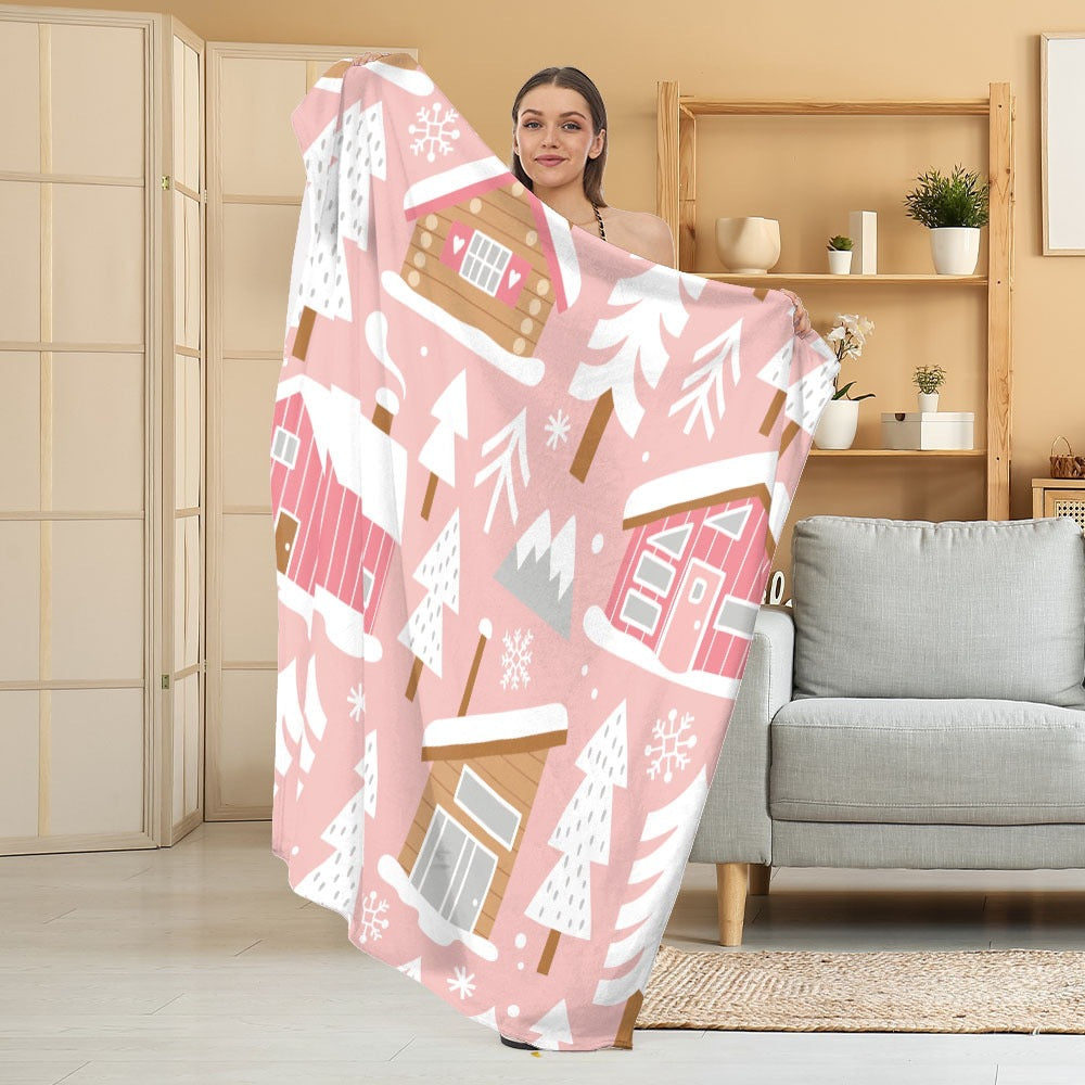 Halloween Throw Blanket | Available in White | Soft Fleece for Sofas, Beds, and Movie Nights