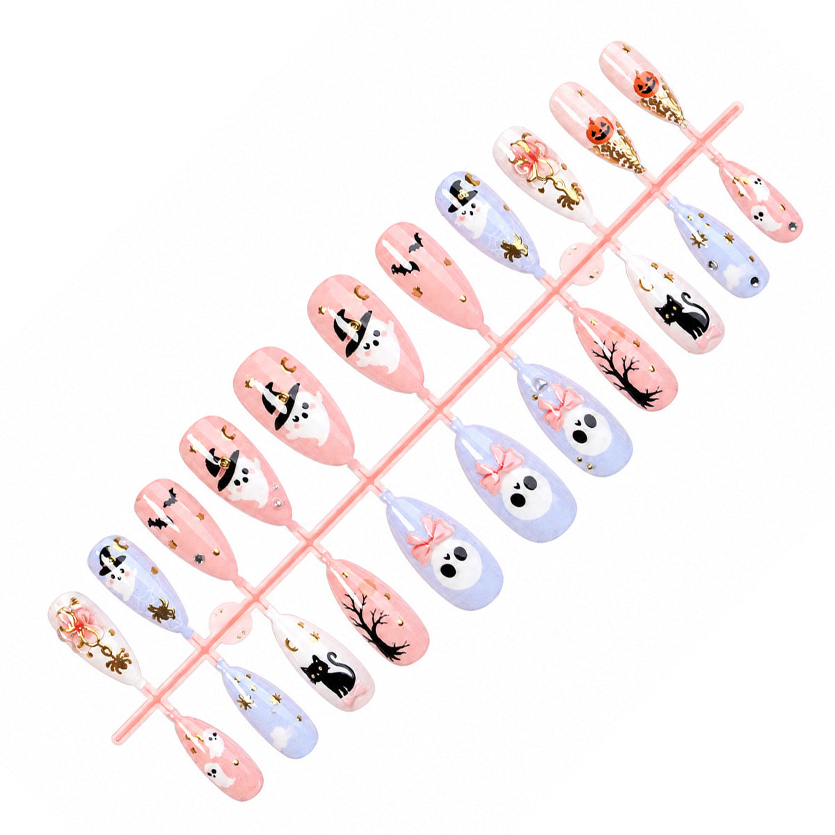 Halloween Press-On Nails | Available in Unbekannt | Glue-Free Application in Minutes for Parties and Nights Out
