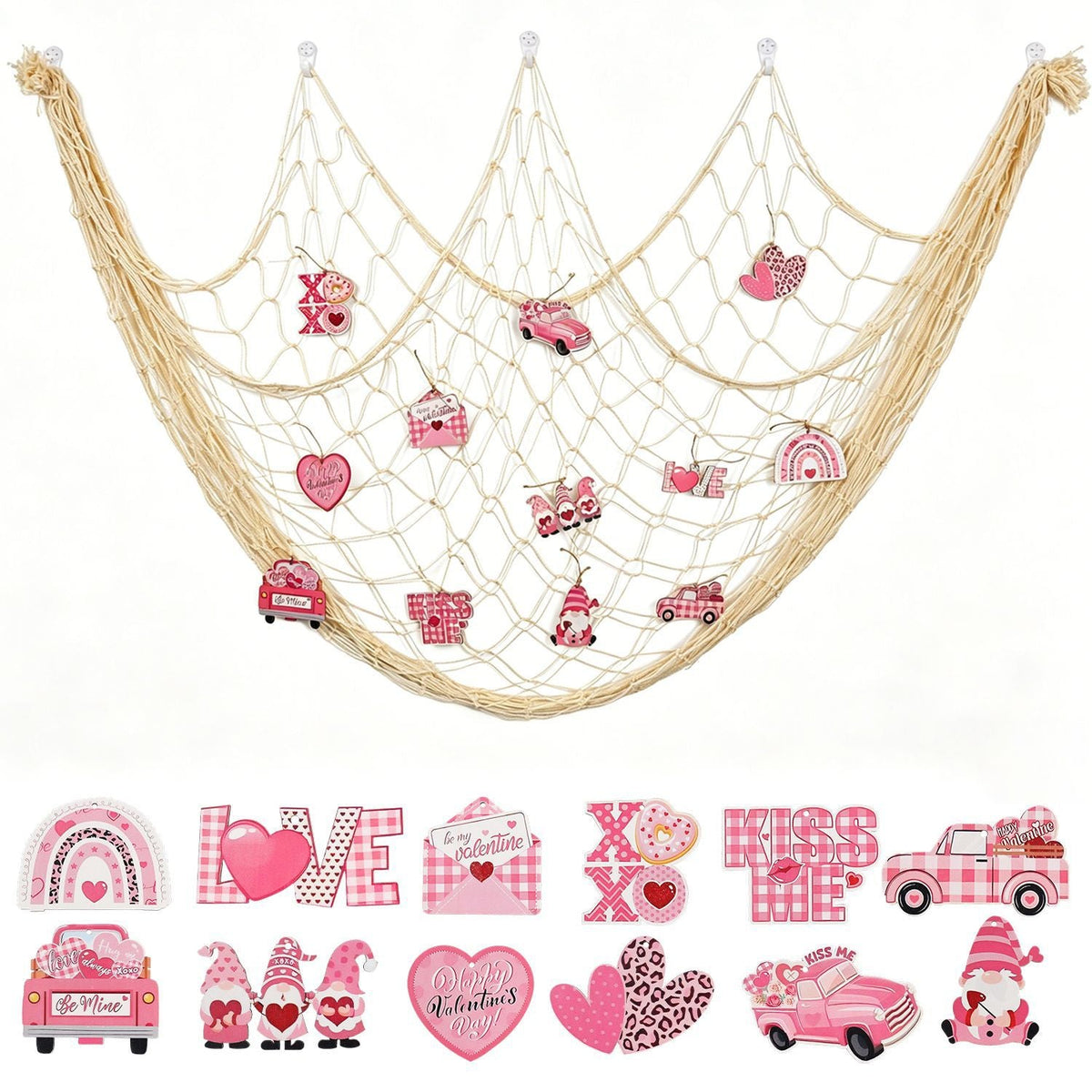 Christmas Ornament Hammock for Baubles | Hanging Net for Xmas Decorations, 1 x 2 m | Festive Indoor Display for Your Tree