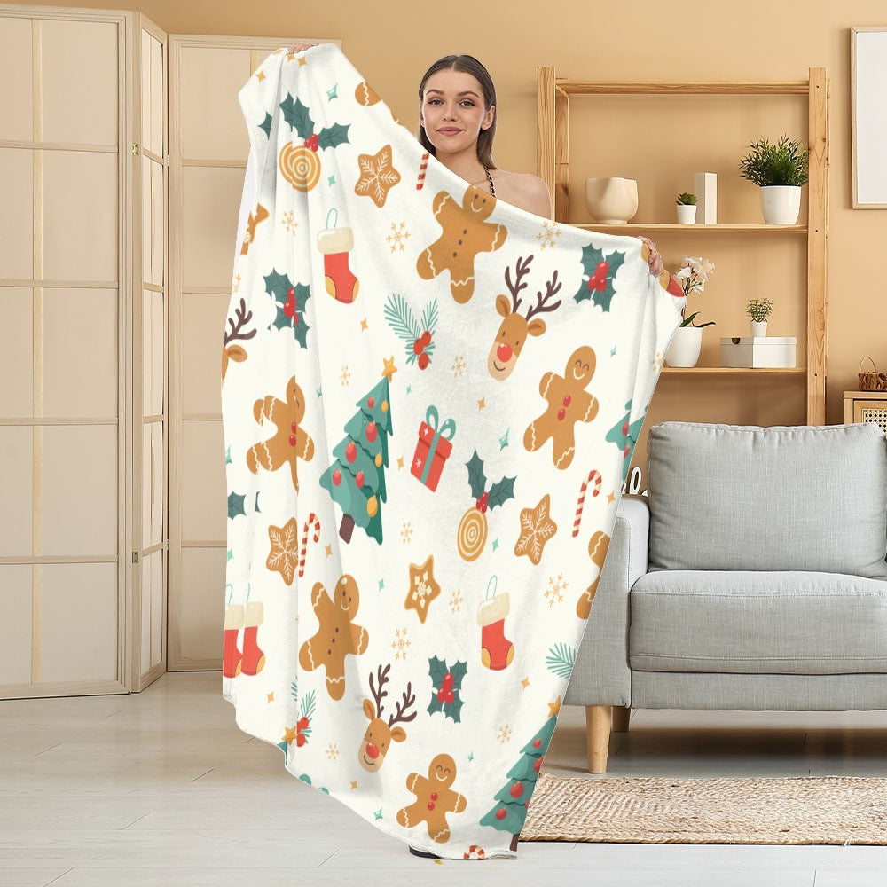 Halloween Throw Blanket | Available in White | Soft Fleece for Sofas, Beds, and Movie Nights