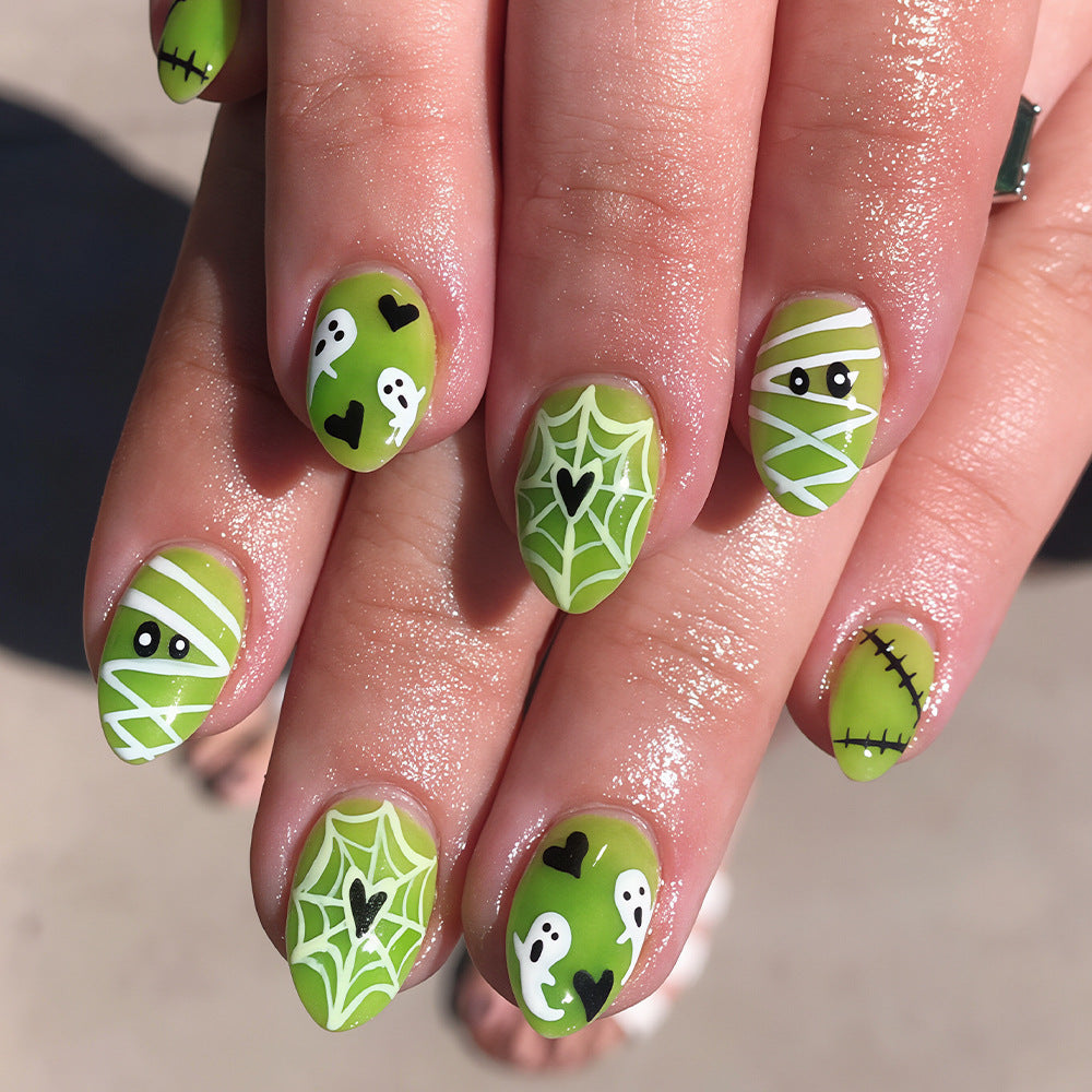 Halloween Press-On Nails | Available in Jelly | Glue-Free Application in Minutes for Parties and Nights Out
