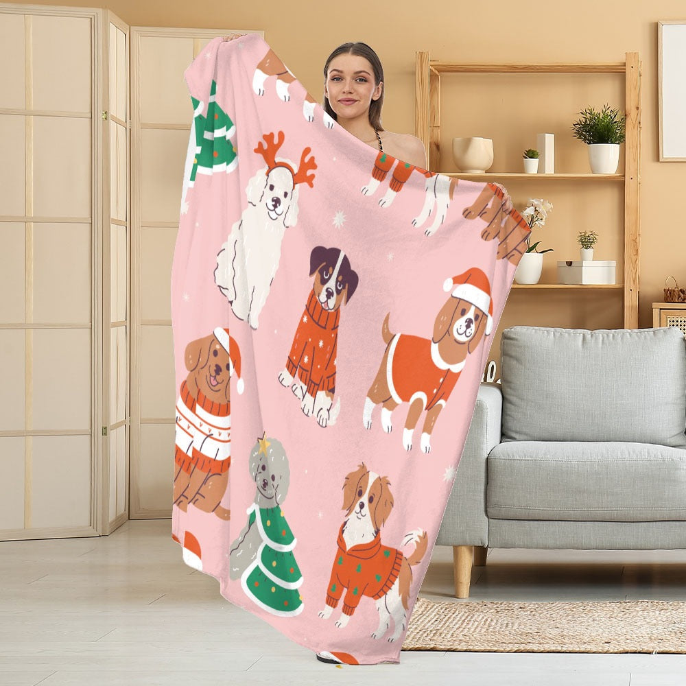 Halloween Throw Blanket | Available in White | Soft Fleece for Sofas, Beds, and Movie Nights