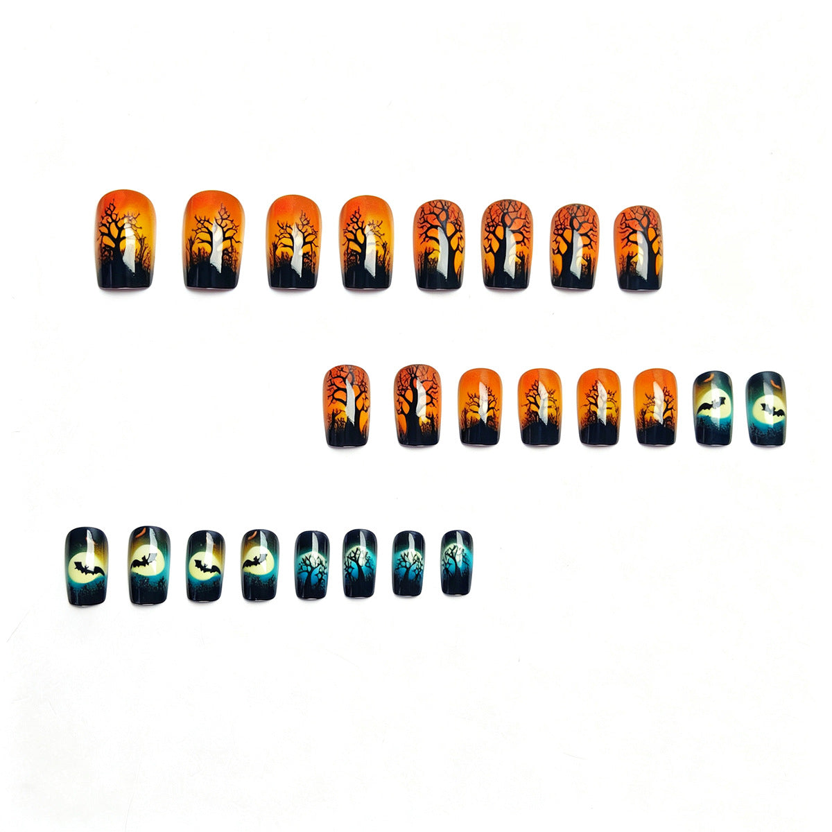 Halloween Press-On Nails | Available in Jelly | Glue-Free Application in Minutes for Parties and Nights Out