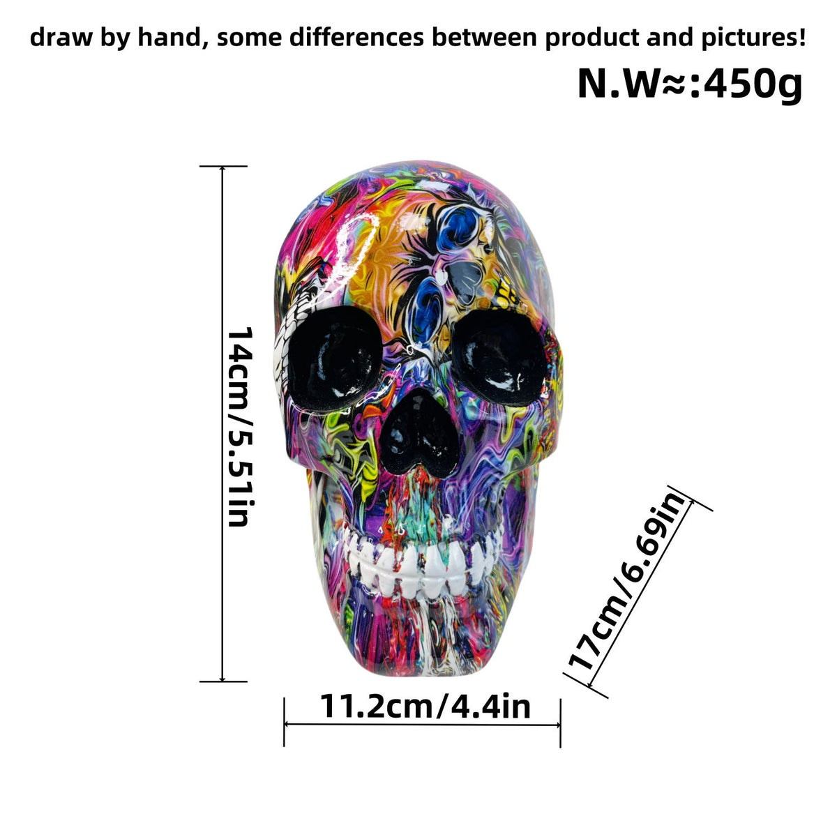 Halloween Skull Wall Art | Available in 5 Colors | Ready to Hang in Hallways, Living Rooms, and Entrances
