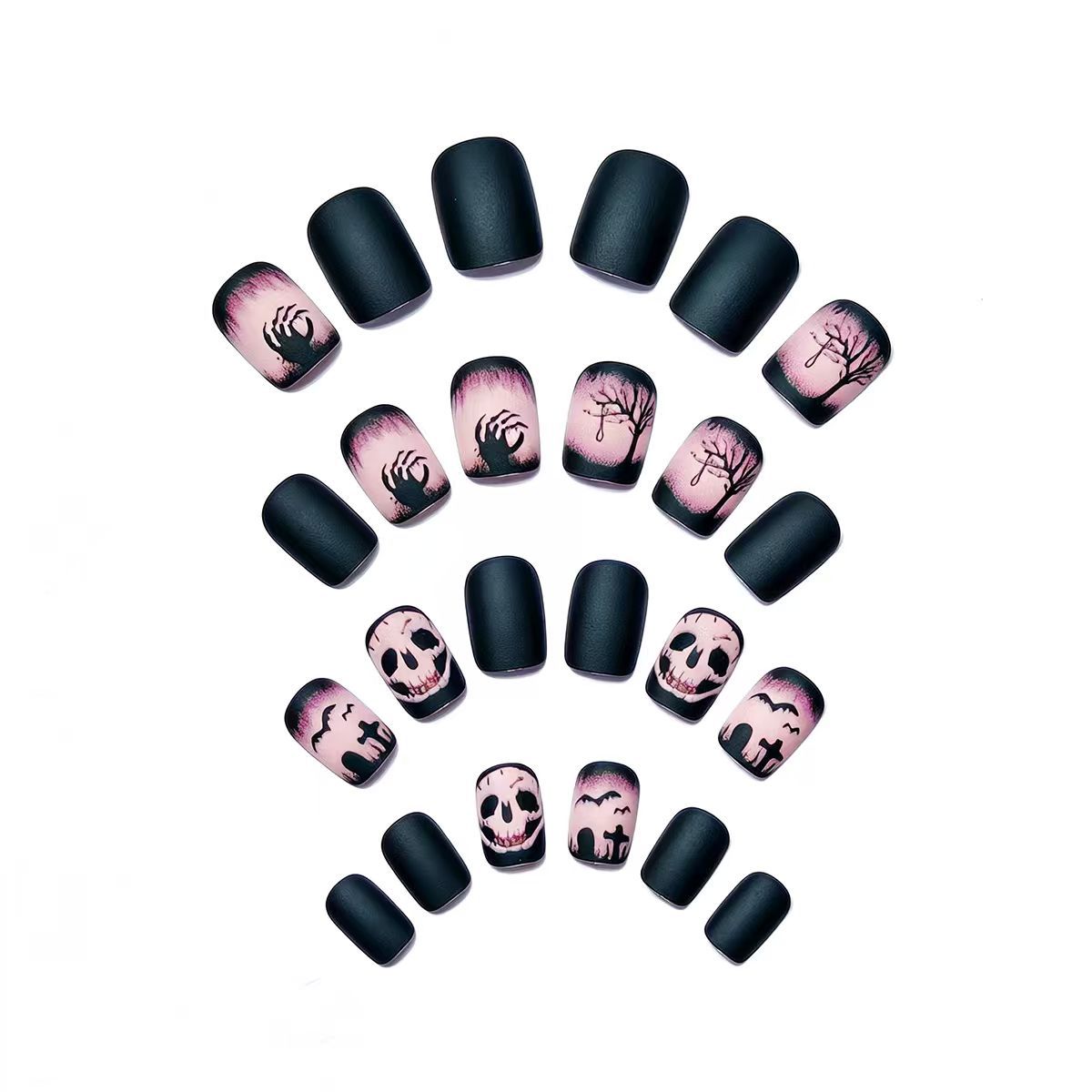 Halloween Press-On Nails | Available in Jelly | Glue-Free Application in Minutes for Parties and Nights Out