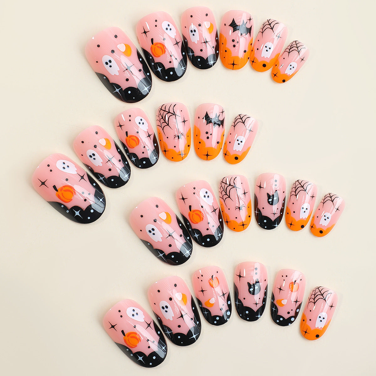Halloween Press-On Nails | Available in Unbekannt | Glue-Free Application in Minutes for Parties and Nights Out