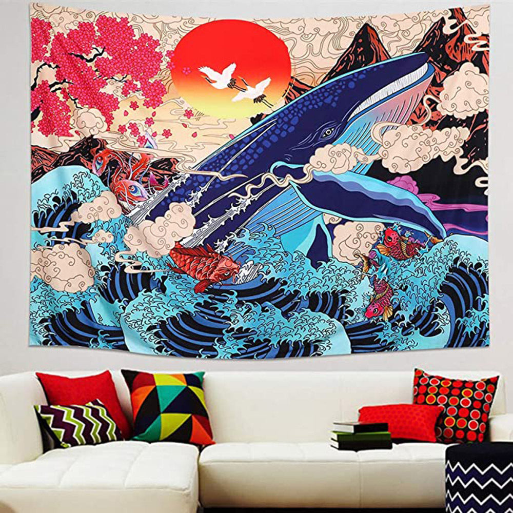 Cosmic Print Tapestry Wall Decor with Reinforced Edges | Printed Fabric Panel for Bedroom and Dorm | 3 Designs