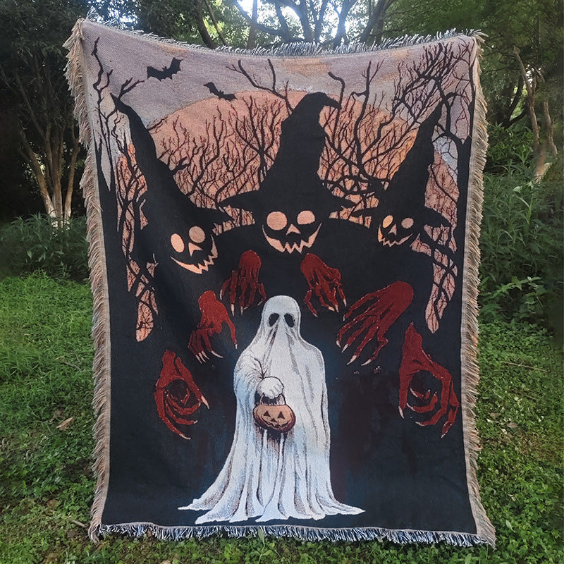 Halloween Throw Blanket | Available in 5 Colors | Soft Fleece for Sofas, Beds, and Movie Nights