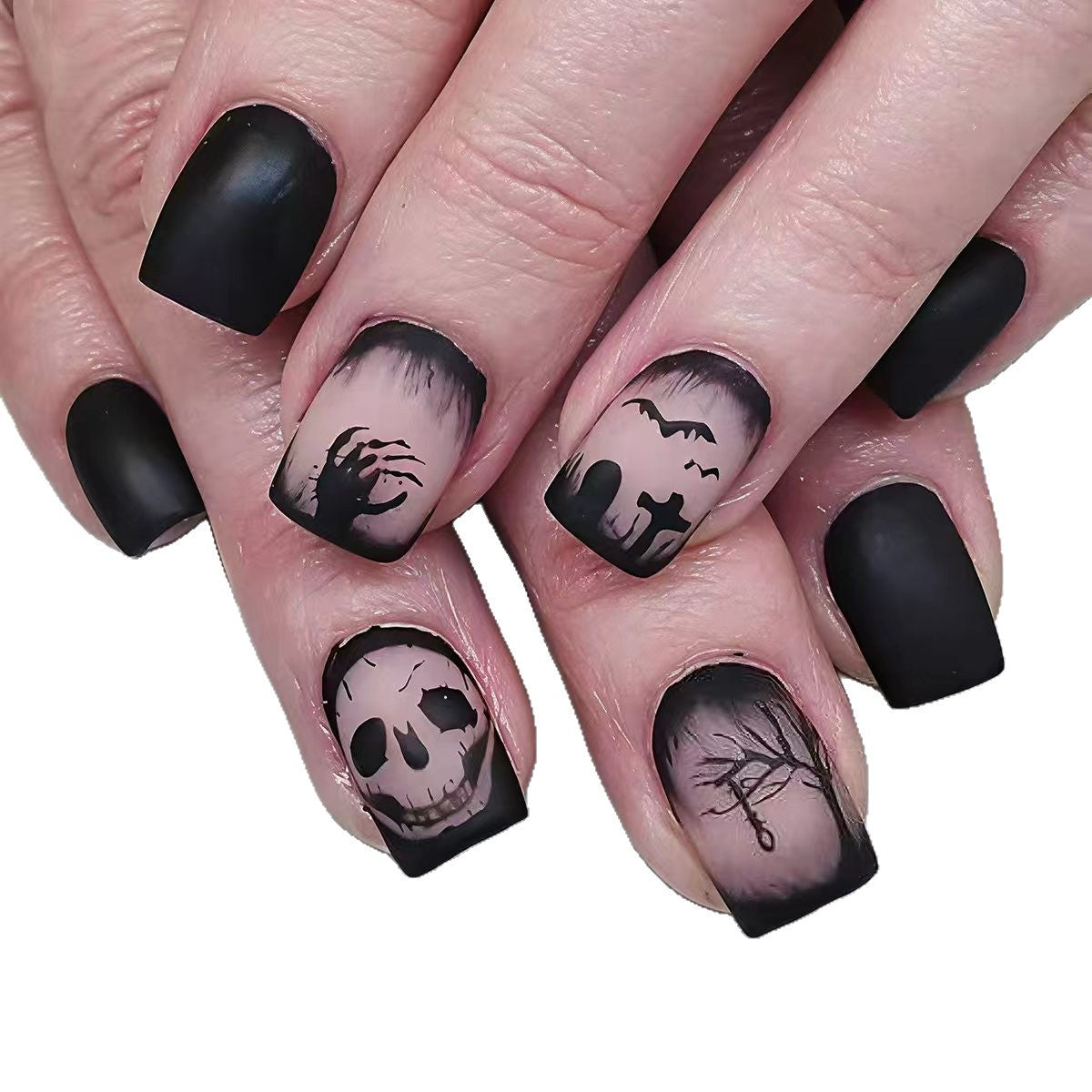 Halloween Press-On Nails | Available in Jelly | Glue-Free Application in Minutes for Parties and Nights Out
