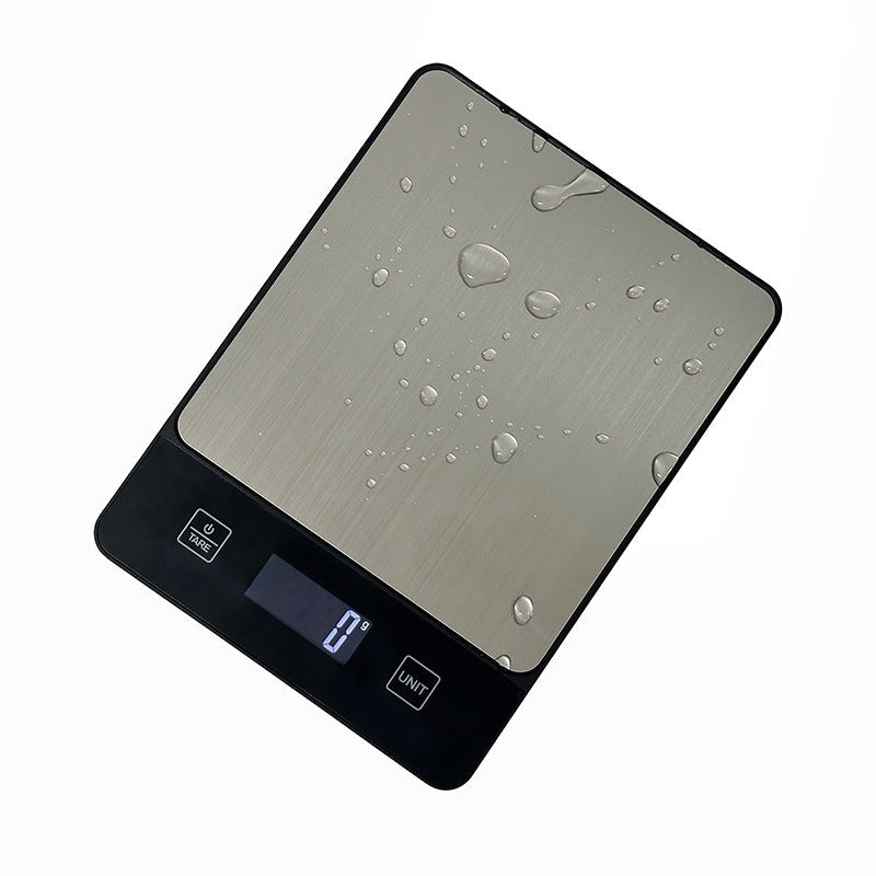 Glass Top Kitchen Scale with Strawberry Print | Grams and Ounces on a Large LCD Display | Tare Function