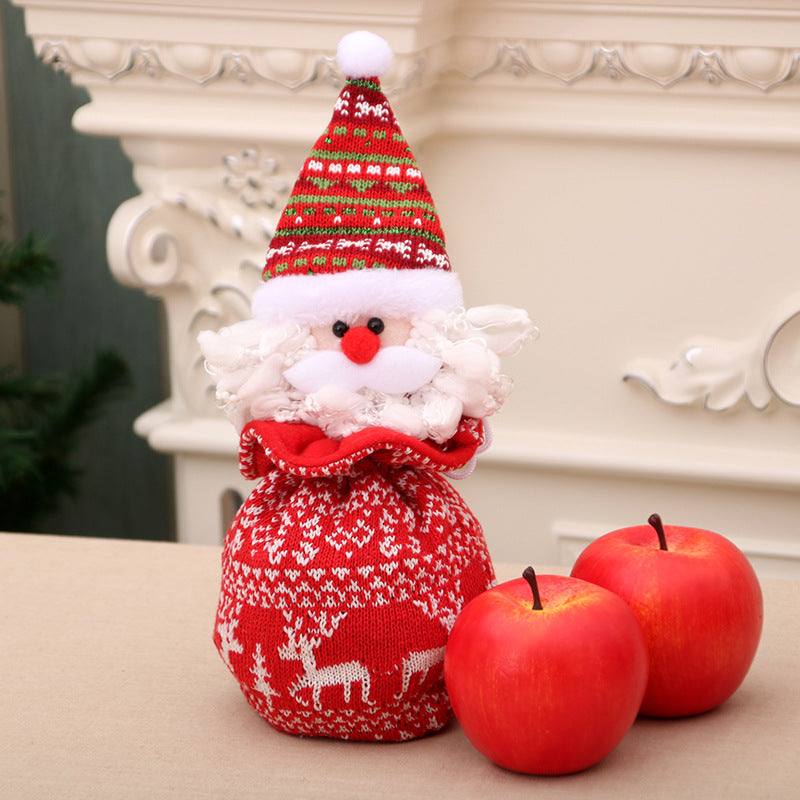 Christmas Snowman Gift Bag with a Stitched Face and Drawstring Top | Reusable Sack for Small Presents | 14 Designs