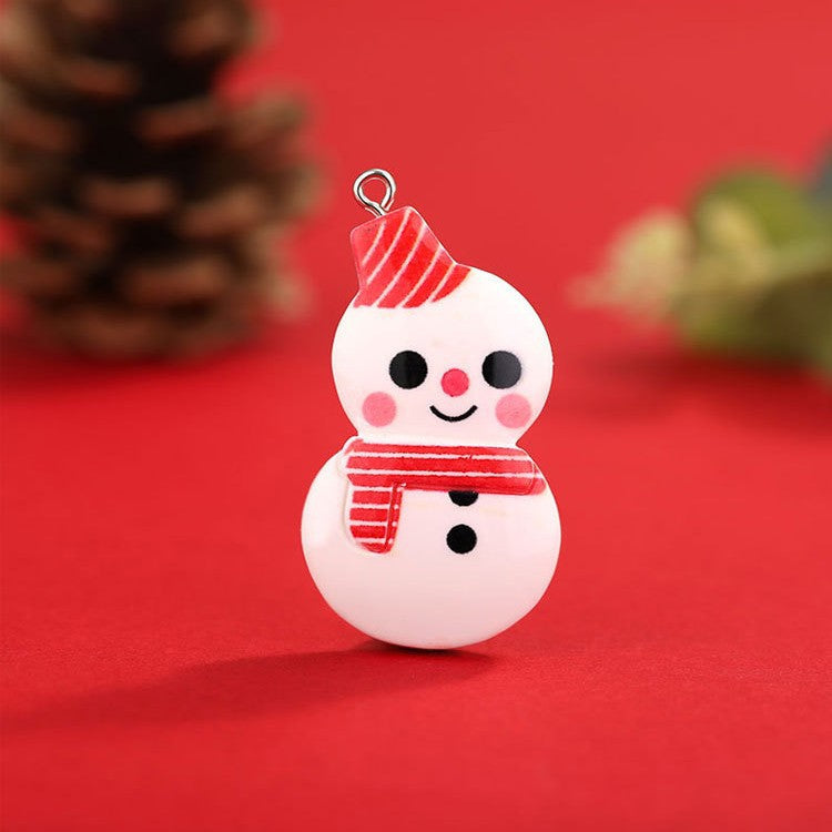 Mini Santa Charm Ornament with a Hanging Loop | Tree, Wreath and Gift Wrap Christmas Decorations | Lightweight, Durable