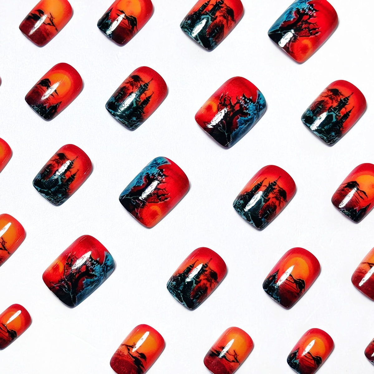 Halloween Press-On Nails | Available in Jelly | Glue-Free Application in Minutes for Parties and Nights Out