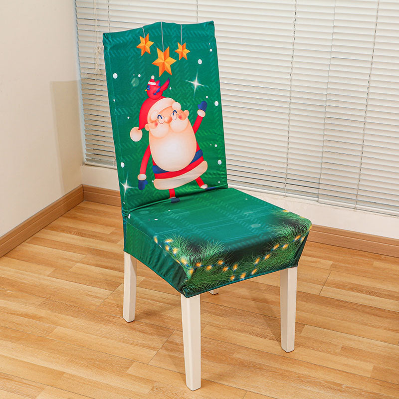 Christmas Tablecloth with Santa Figures and Festive Lettering | Stain-Resistant Fabric, Wipe or Machine Wash | 7 Designs