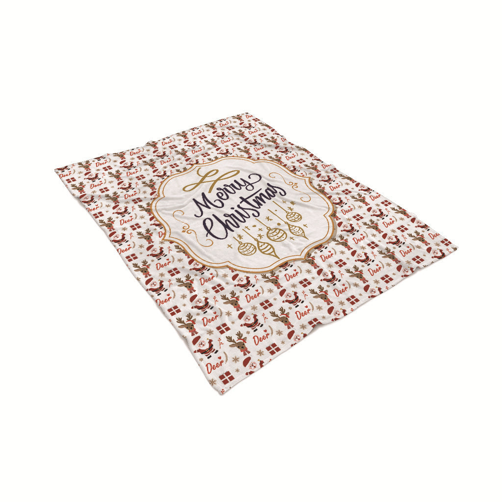 Christmas Blanket with Gingerbread Men and Candy Canes | Ultra-Soft Festive Throw for Cold Evenings | Three Designs