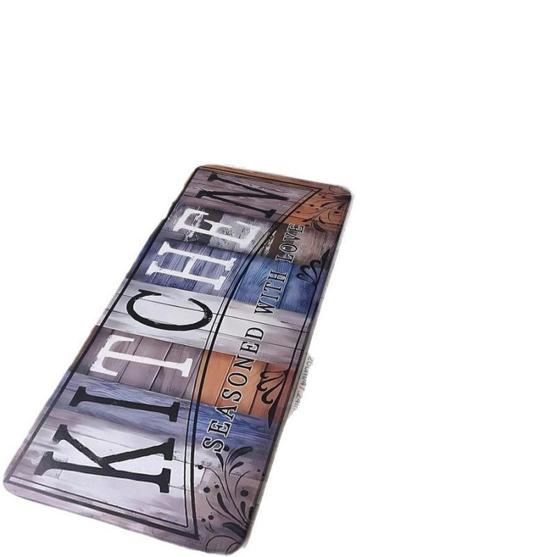 Christmas Kitchen Mat with a Merry Message | Festive Xmas Floor Rug in Black or Grey | Holiday Decor for Cooking Spaces