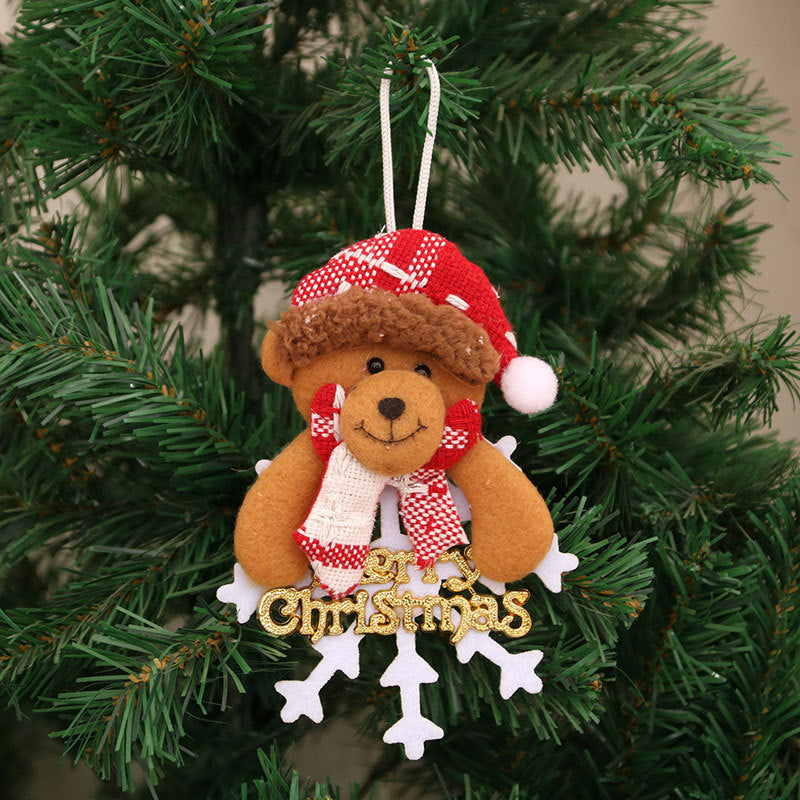 Felt Snowman Christmas Ornament with Scarf and Hat | Hanging Tree Accent in 30 Designs | Soft Indoor Holiday Decorations