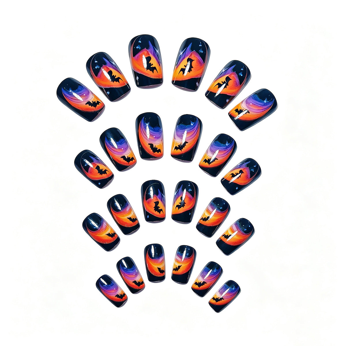 Halloween Press-On Nails | Available in Jelly | Glue-Free Application in Minutes for Parties and Nights Out