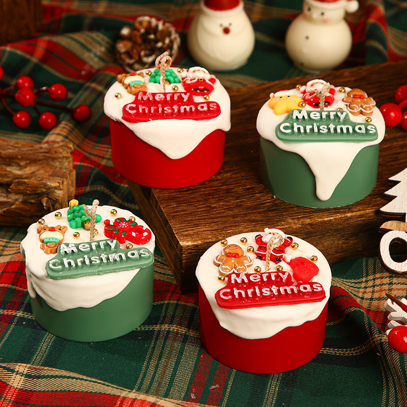 Festive Trinket Box with a Sculpted Merry Christmas Lid | Resin Build, 7 cm Wide and 4.5 cm Tall | Jewelry Storage, 4 Designs