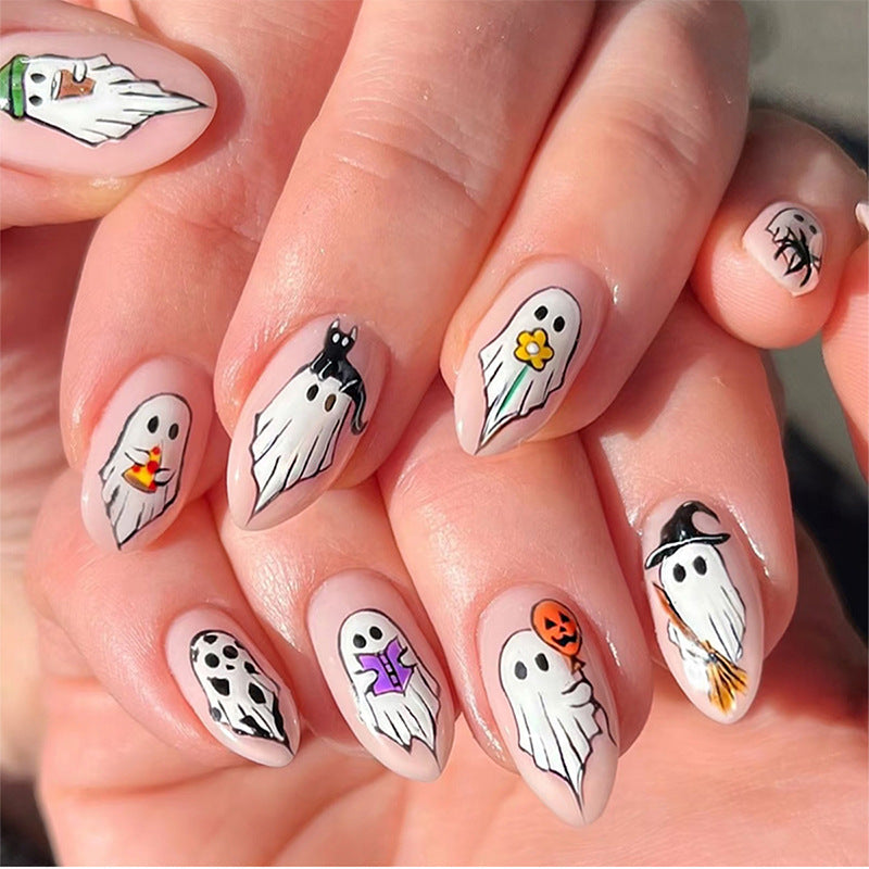 Halloween Press-On Nails | Available in Wine Red | Glue-Free Application in Minutes for Parties and Nights Out