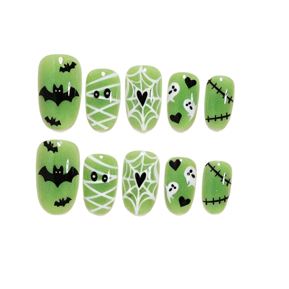 Halloween Press-On Nails | Available in Jelly | Glue-Free Application in Minutes for Parties and Nights Out