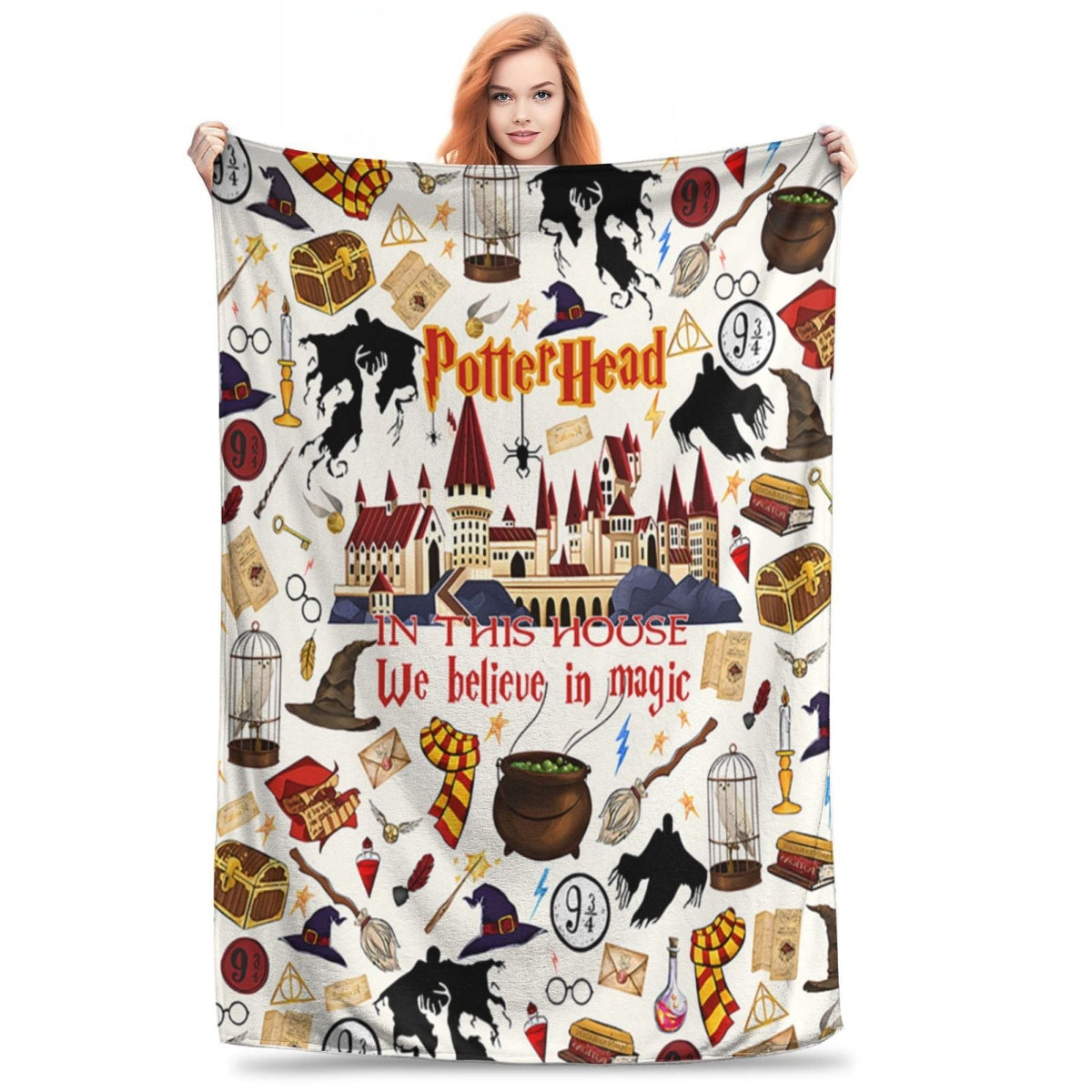 Halloween Throw Blanket | Available in 5 Colors and 3 Sizes | Soft Fleece for Sofas, Beds, and Movie Nights