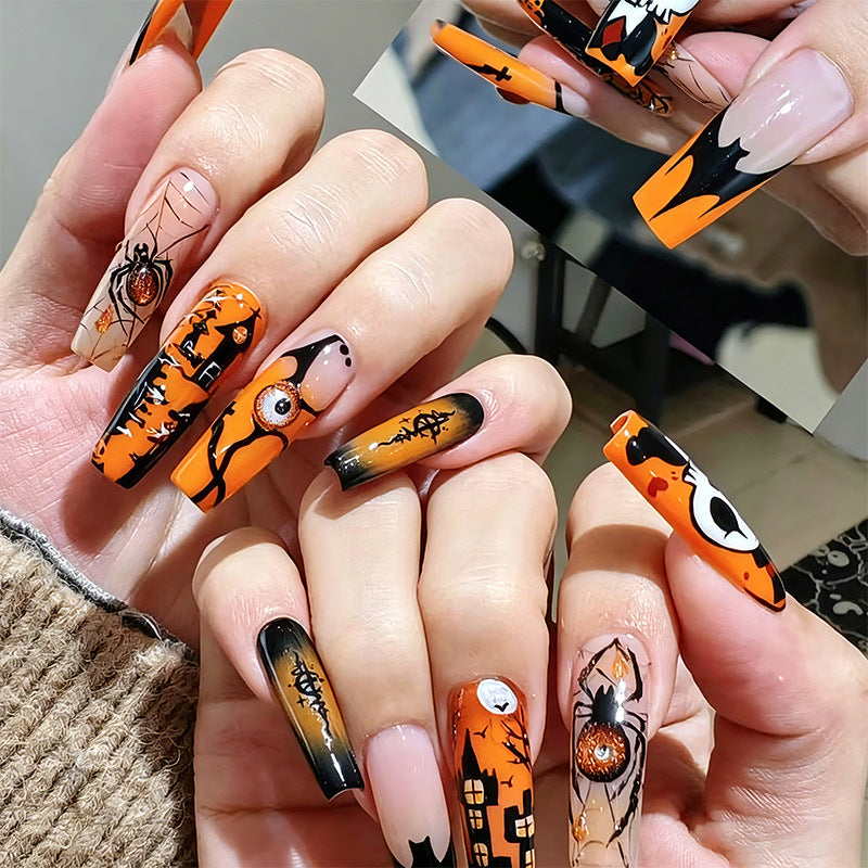 Halloween Glitter Press-On Nails | Available in Unknown | Glue-Free Application in Minutes for Parties and Nights Out