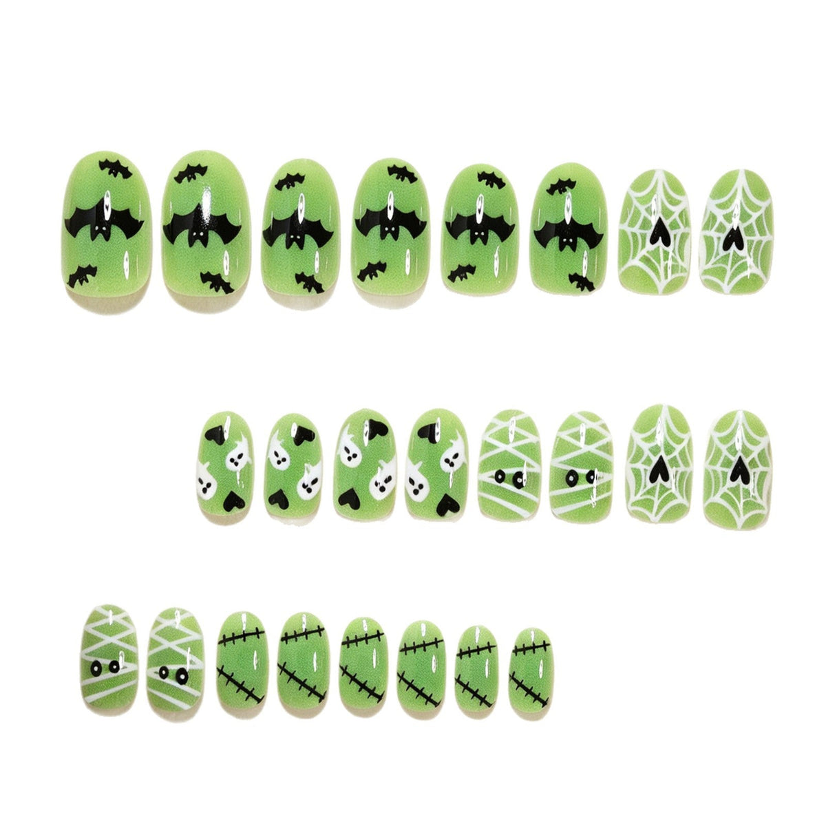 Halloween Press-On Nails | Available in Jelly | Glue-Free Application in Minutes for Parties and Nights Out