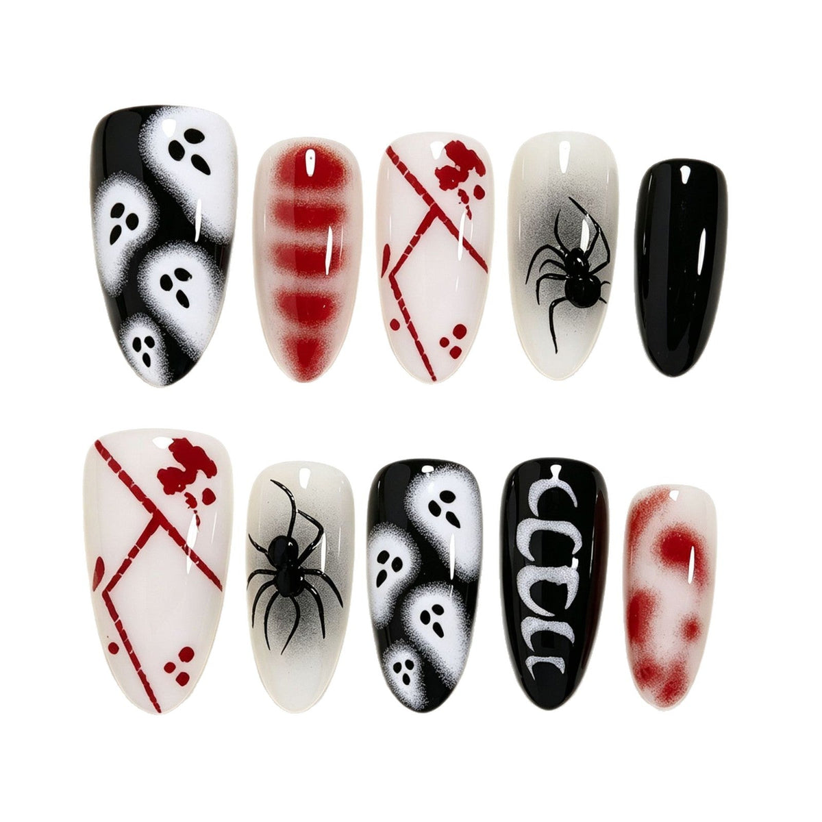 Halloween Press-On Nails | Available in Pink | Glue-Free Application in Minutes for Parties and Nights Out