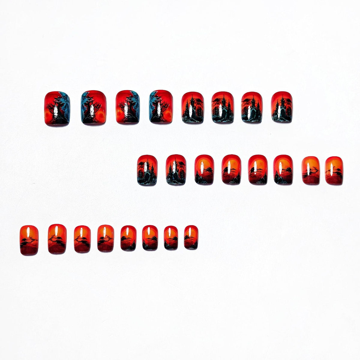 Halloween Press-On Nails | Available in Jelly | Glue-Free Application in Minutes for Parties and Nights Out