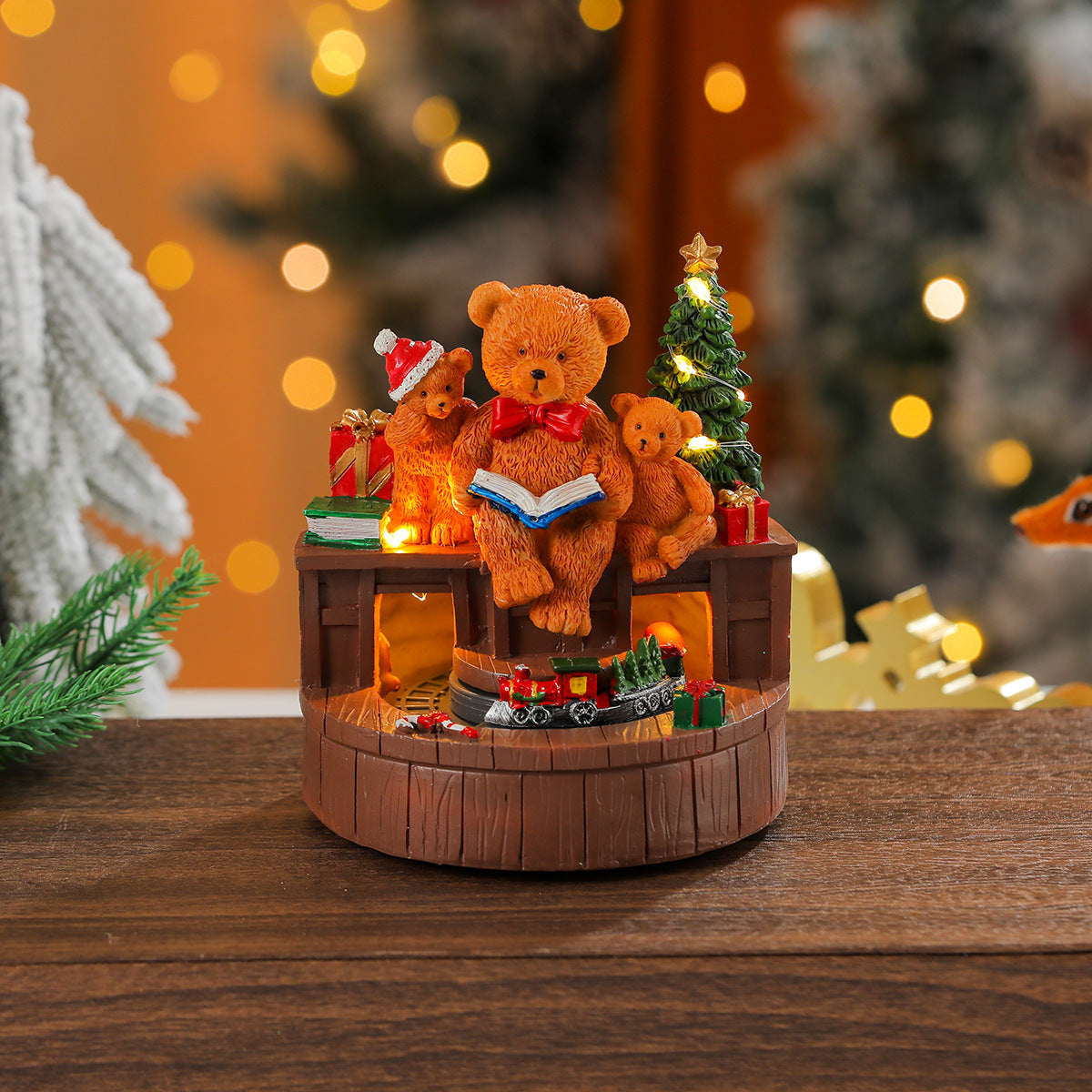 Light Up Snowman Figurine with a Classic Top Hat and Scarf | 11.8 in Tall, Battery Powered | Warm Glow for Mantel Displays