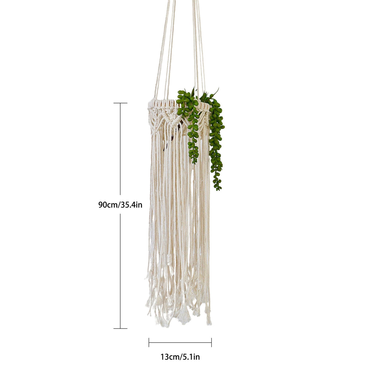 Handmade Macrame Ornament for the Christmas Tree | Boho Xmas Decorations in Ivory or Light Green | Festive Wall Hanging