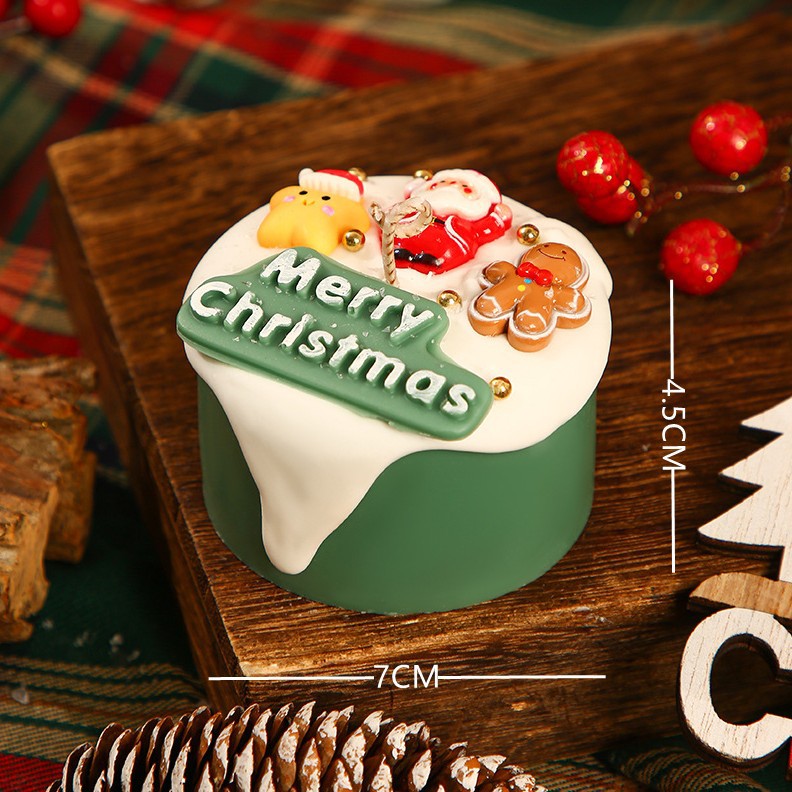 Festive Trinket Box with a Sculpted Merry Christmas Lid | Resin Build, 7 cm Wide and 4.5 cm Tall | Jewelry Storage, 4 Designs