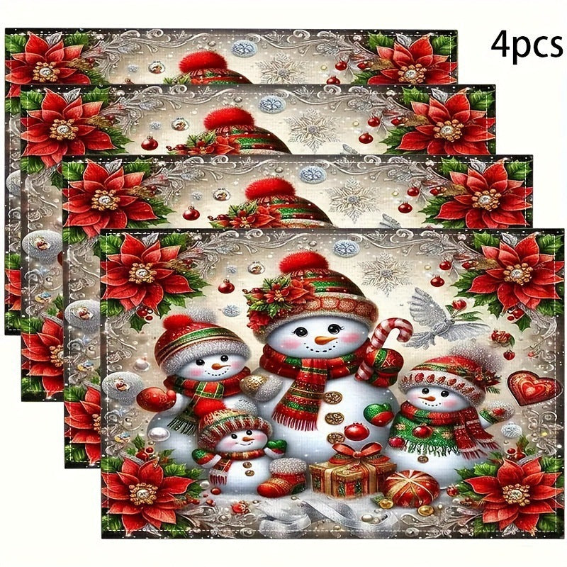 Festive Christmas Kitchen Rug with Holiday Print | Non-Slip Indoor Mat, Easy to Wipe Clean | Seasonal Floor Decor for Sinks