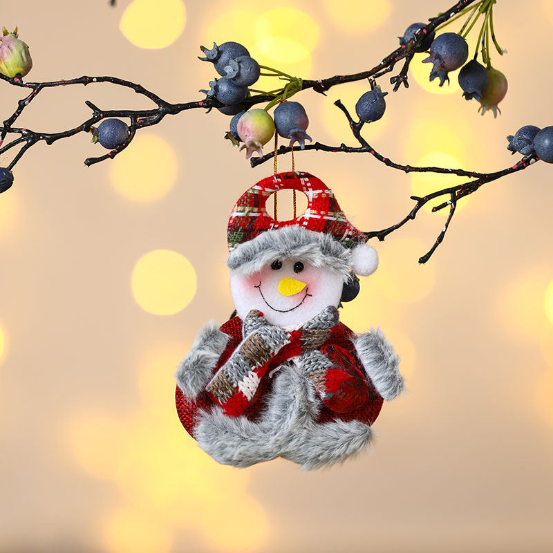 Felt Snowman Christmas Ornament with Scarf and Hat | Hanging Tree Accent in 30 Designs | Soft Indoor Holiday Decorations