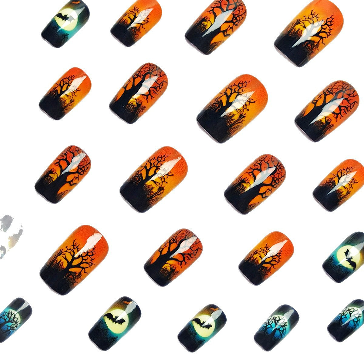 Halloween Press-On Nails | Available in Jelly | Glue-Free Application in Minutes for Parties and Nights Out
