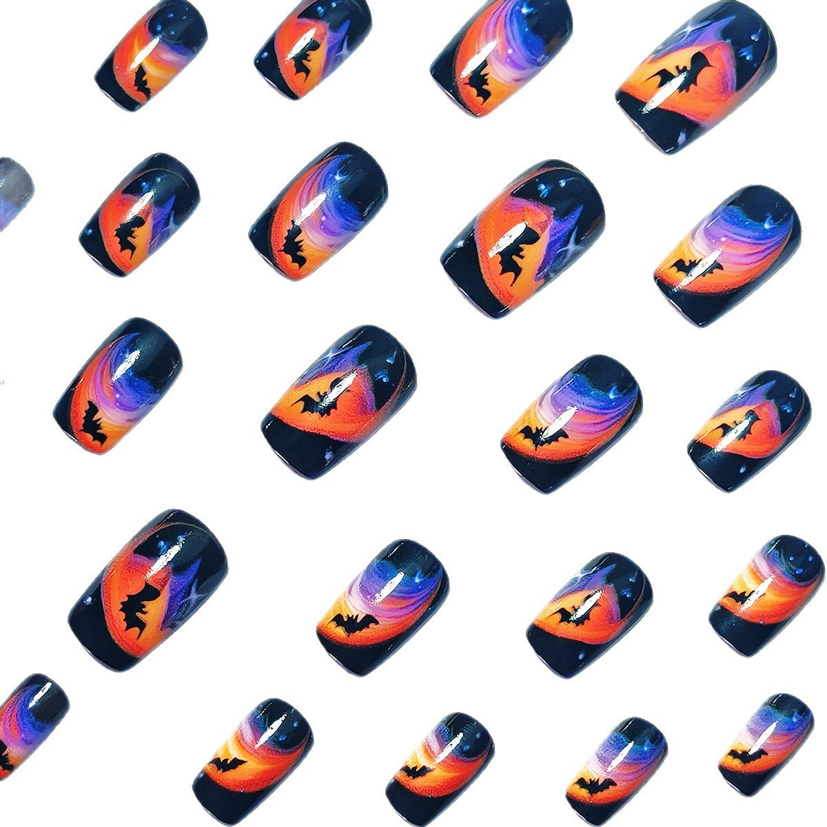 Halloween Press-On Nails | Available in Jelly | Glue-Free Application in Minutes for Parties and Nights Out