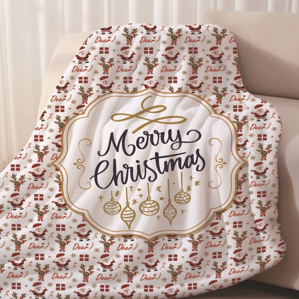 Christmas Blanket with Gingerbread Men and Candy Canes | Ultra-Soft Festive Throw for Cold Evenings | Three Designs