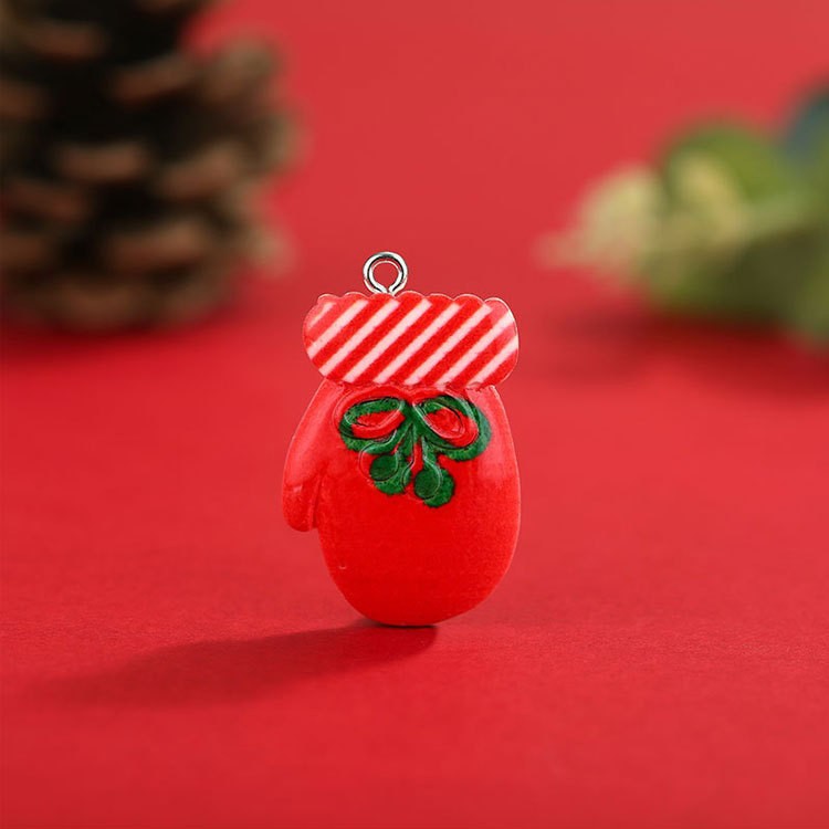 Mini Santa Charm Ornament with a Hanging Loop | Tree, Wreath and Gift Wrap Christmas Decorations | Lightweight, Durable
