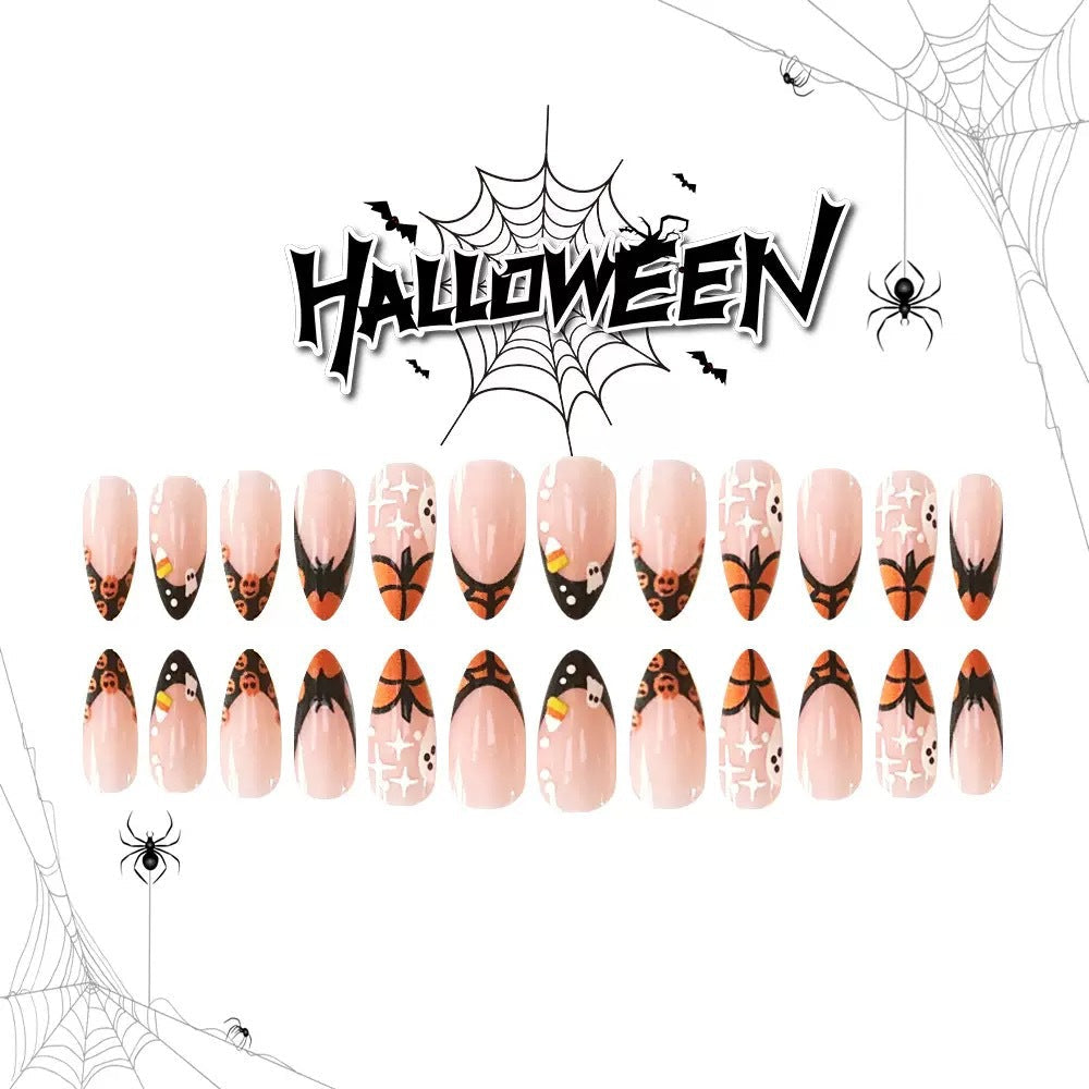 Halloween Press-On Nails | Available in Yellow, Unicolor | Glue-Free Application in Minutes for Parties and Nights Out