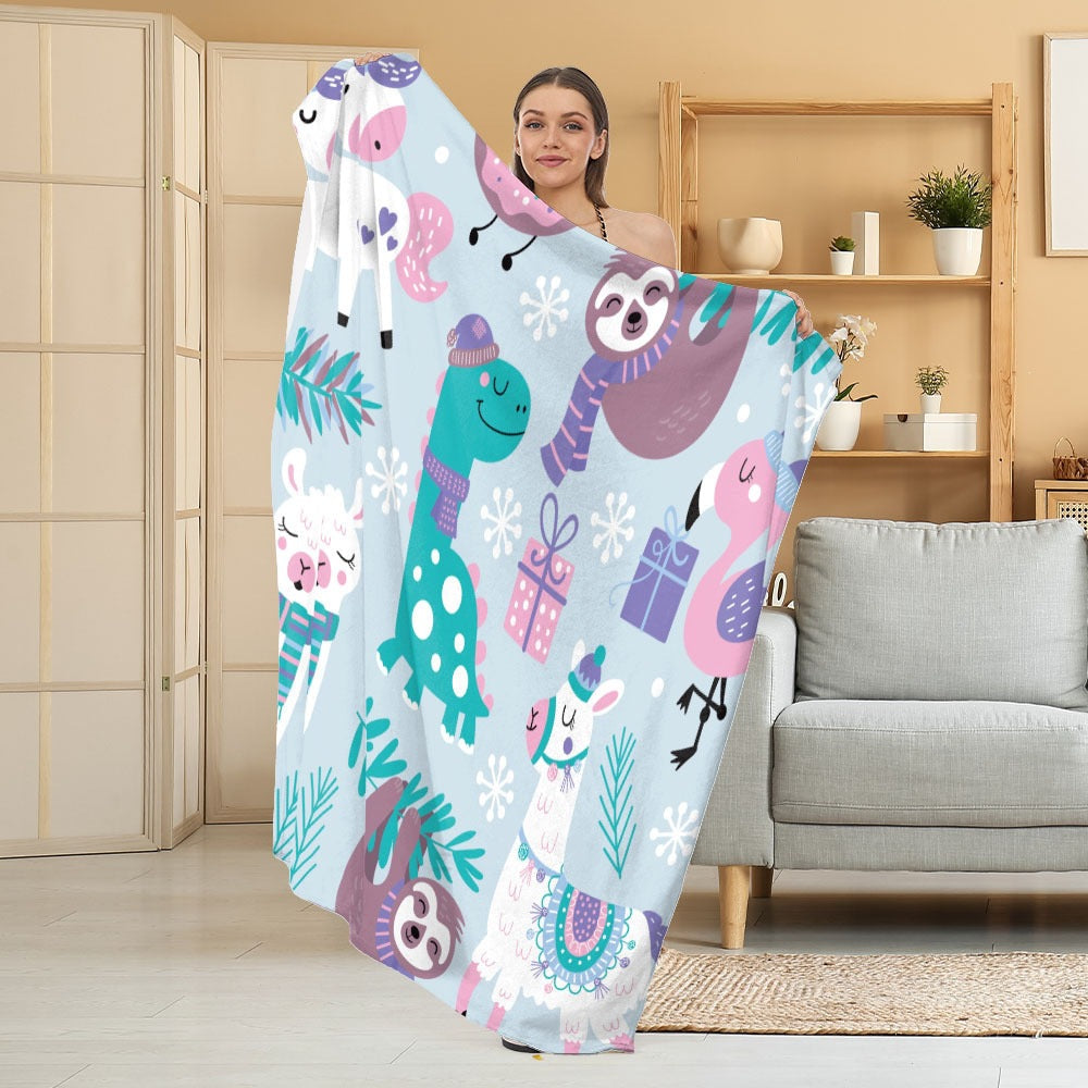 Halloween Throw Blanket | Available in White | Soft Fleece for Sofas, Beds, and Movie Nights