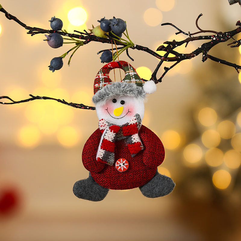 Felt Snowman Christmas Ornament with Scarf and Hat | Hanging Tree Accent in 30 Designs | Soft Indoor Holiday Decorations