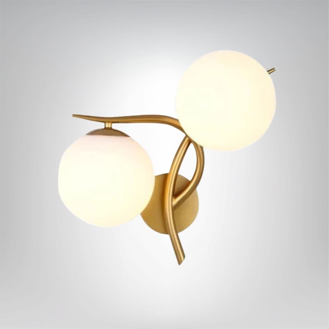 Glass Copper LED Wall Light