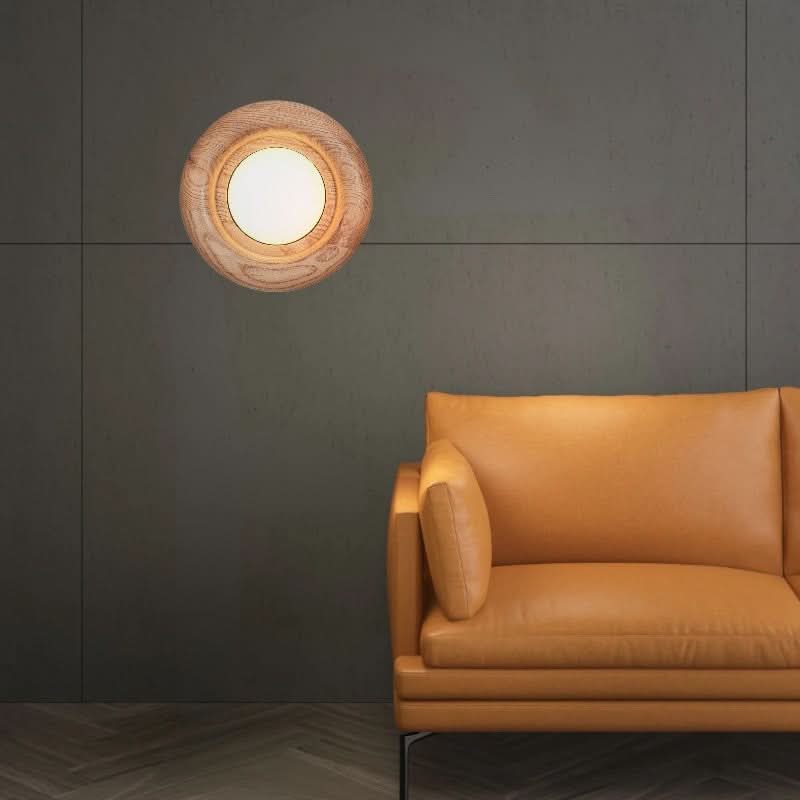 LED Wall Light Wooden Frame