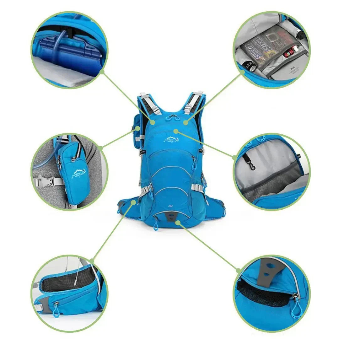 Outdoor Backpack 5.3 Gallon Compartments