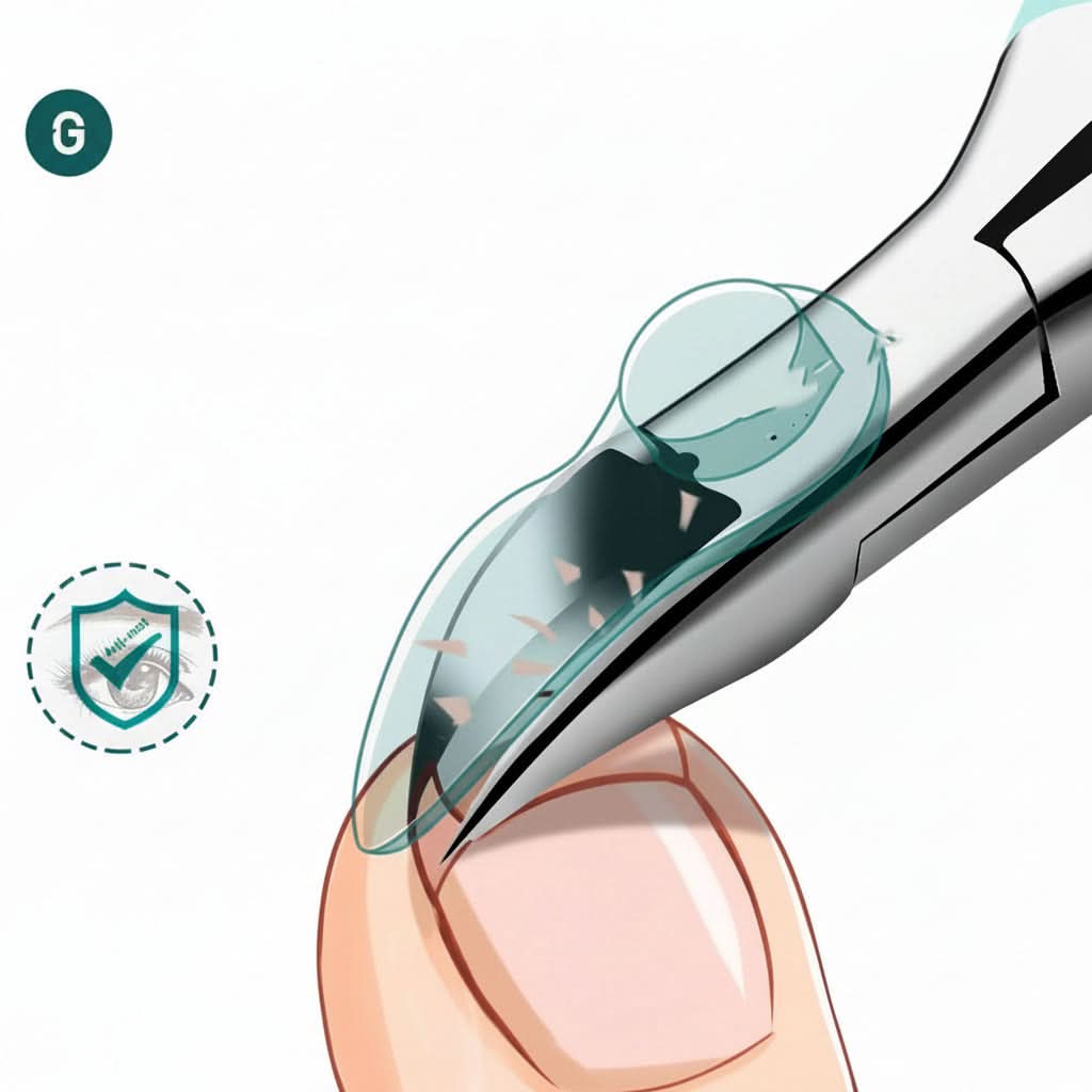 Stainless Steel Toenail Clipper 5.1 In | Curved Precision Blades | Ergonomic Non-Slip Grip for Seniors & Thick Nails