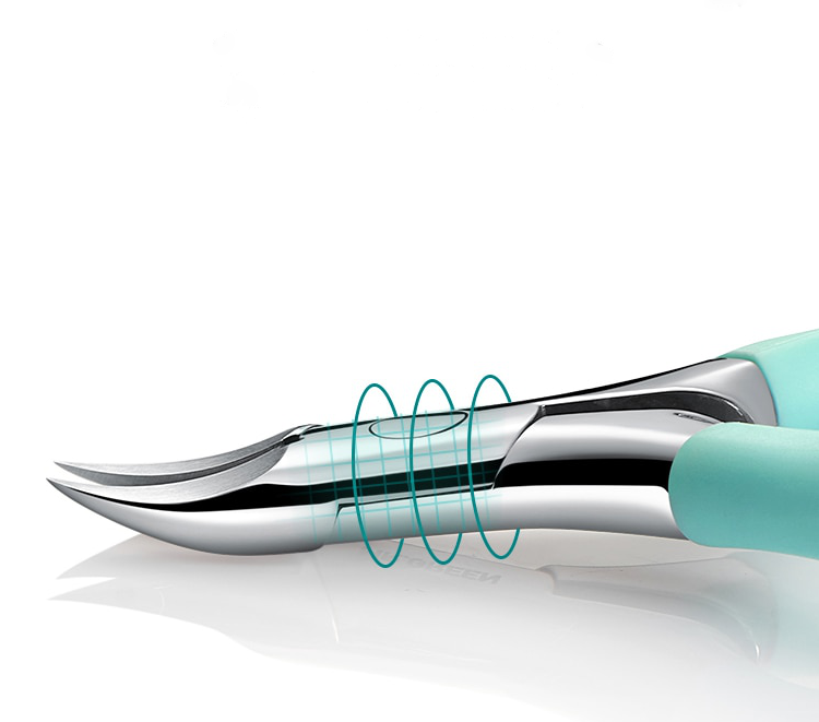 Stainless Steel Toenail Clipper 5.1 In | Curved Precision Blades | Ergonomic Non-Slip Grip for Seniors & Thick Nails