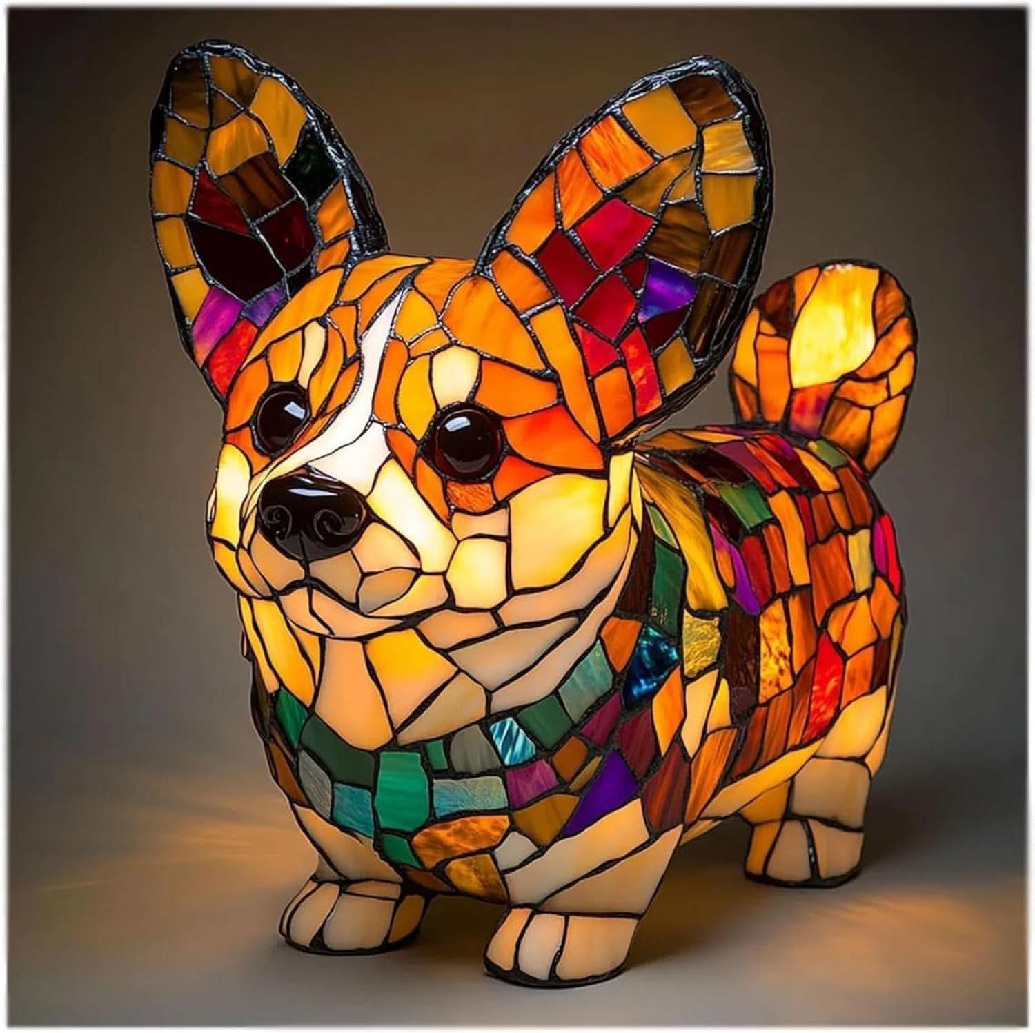 LED Animal Breed Statue Night Lamp | Dachshund, Corgi, Husky & 30 Design Options | USB-Powered Cozy Ambient Decor Light