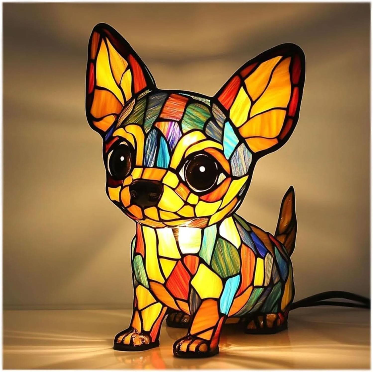 LED Animal Breed Statue Night Lamp | Dachshund, Corgi, Husky & 30 Design Options | USB-Powered Cozy Ambient Decor Light